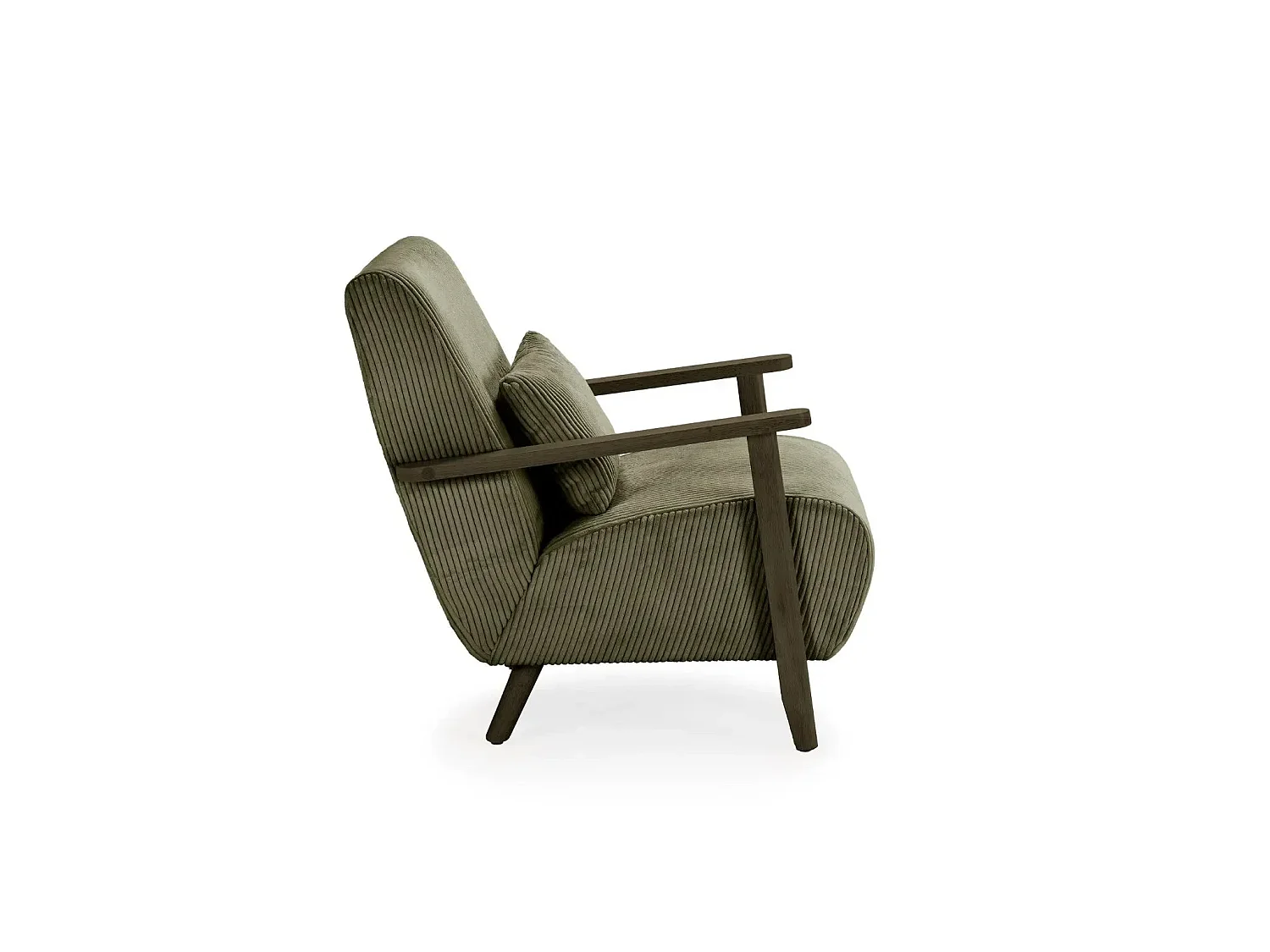 KYO - Fauteuil pieds en bois Vert