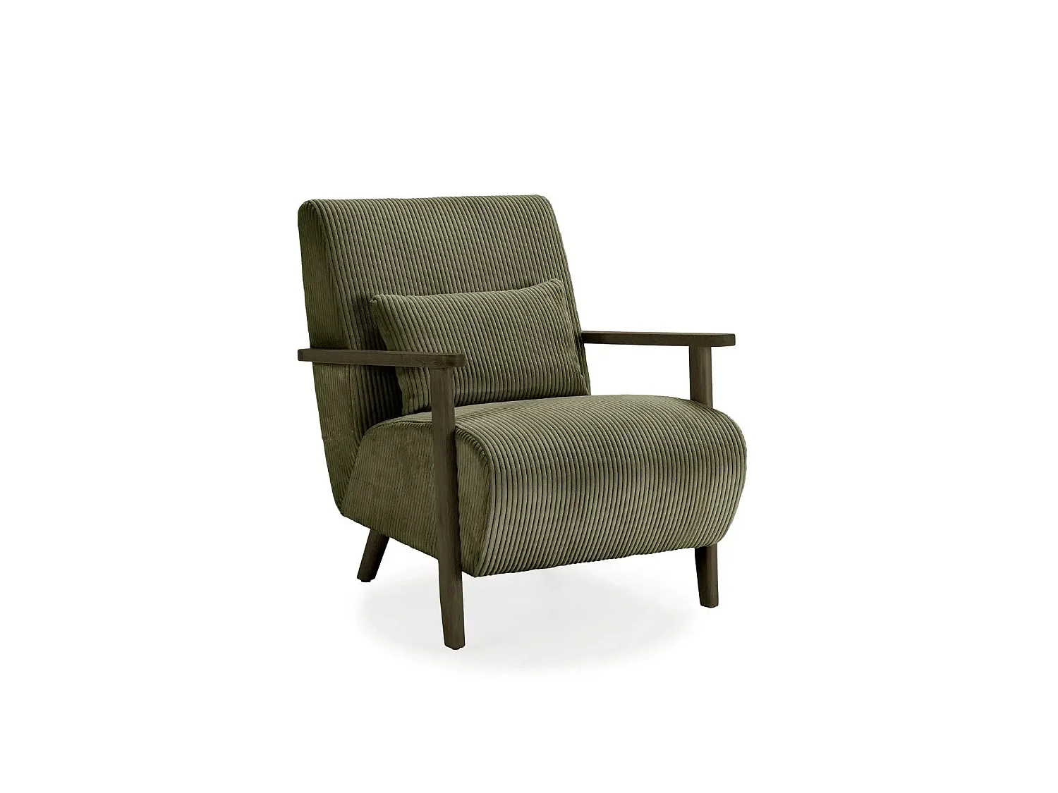 KYO - Fauteuil pieds en bois Vert