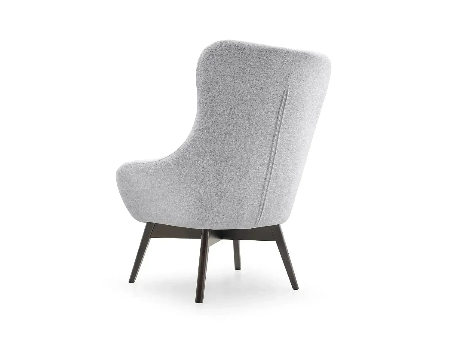 MILO - Fauteuil in gevlekte stof - Lichtgrijs