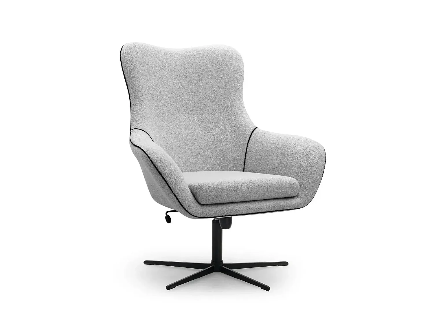 ZOE - Fauteuil van gemêleerde stof - Terracotta