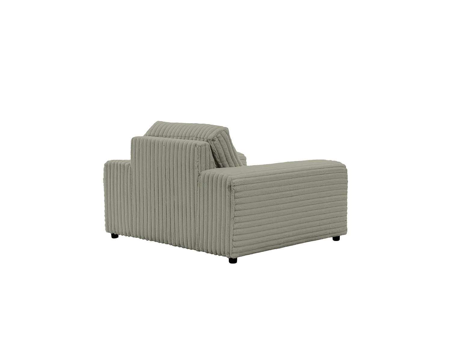 CAISA - Fauteuil en velours côtelé - Vert