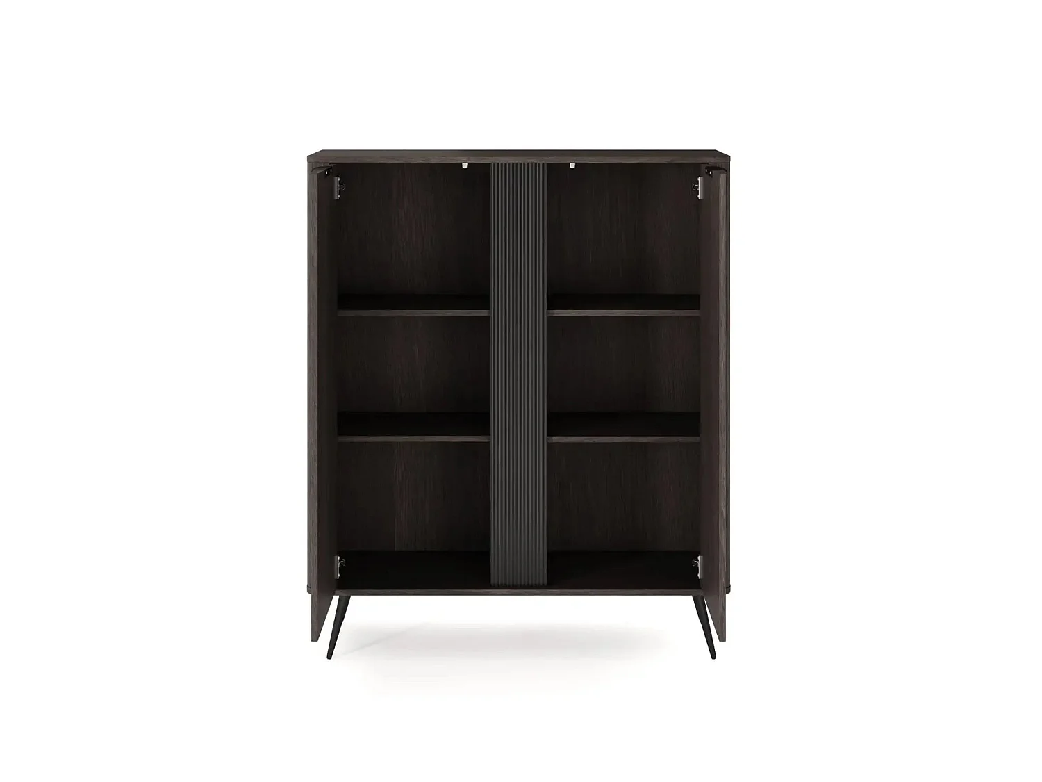 SELENA - Commode 2 portes 113cmbois de chêne - Chêne foncé