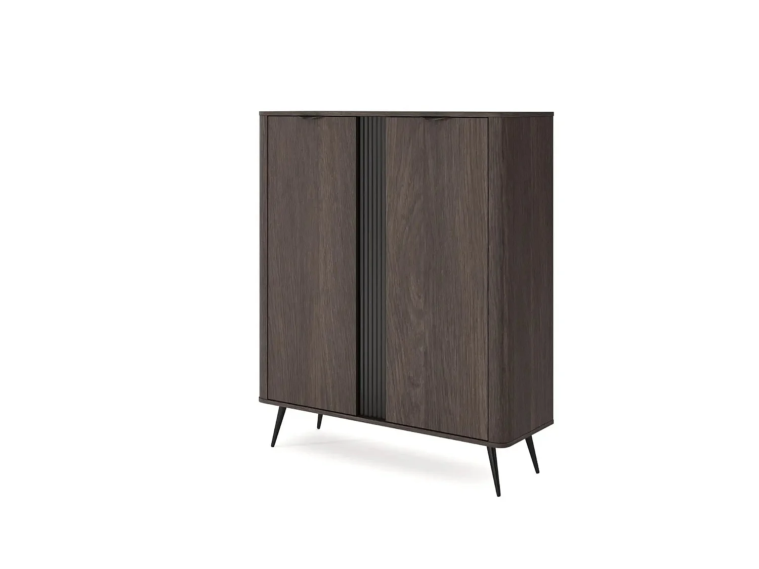 SELENA - Commode 2 portes 113cmbois de chêne - Chêne foncé