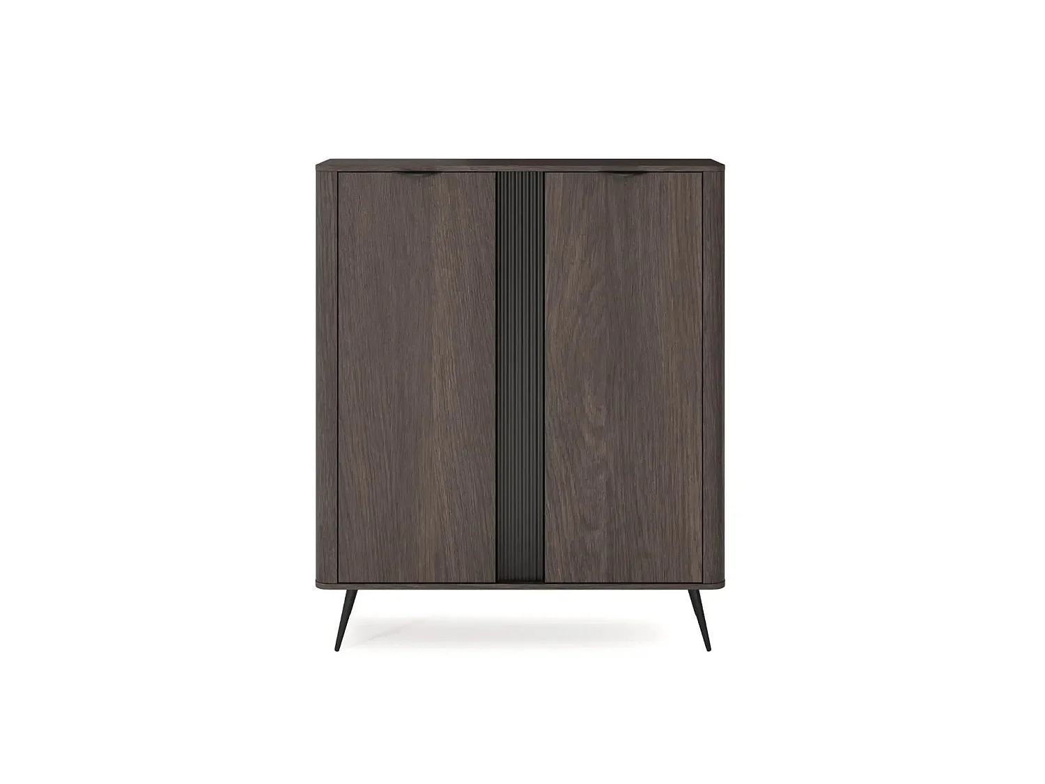 SELENA - Commode 2 portes 113cmbois de chêne - Chêne foncé