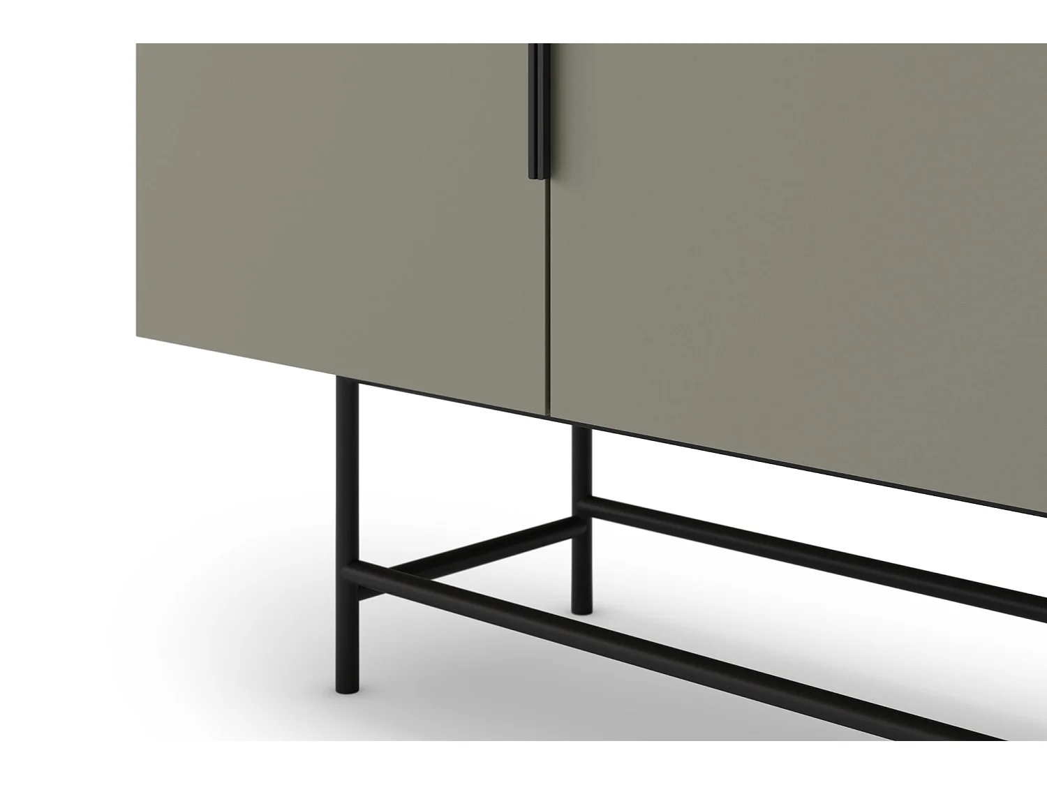 SOMA - Buffet 4 portes 200cm en mélamine - Vert