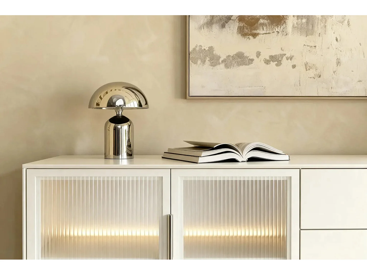 PALOMA - Buffet 2 portes 3 tiroirs 181cmeffet chêne Dunin - Beige