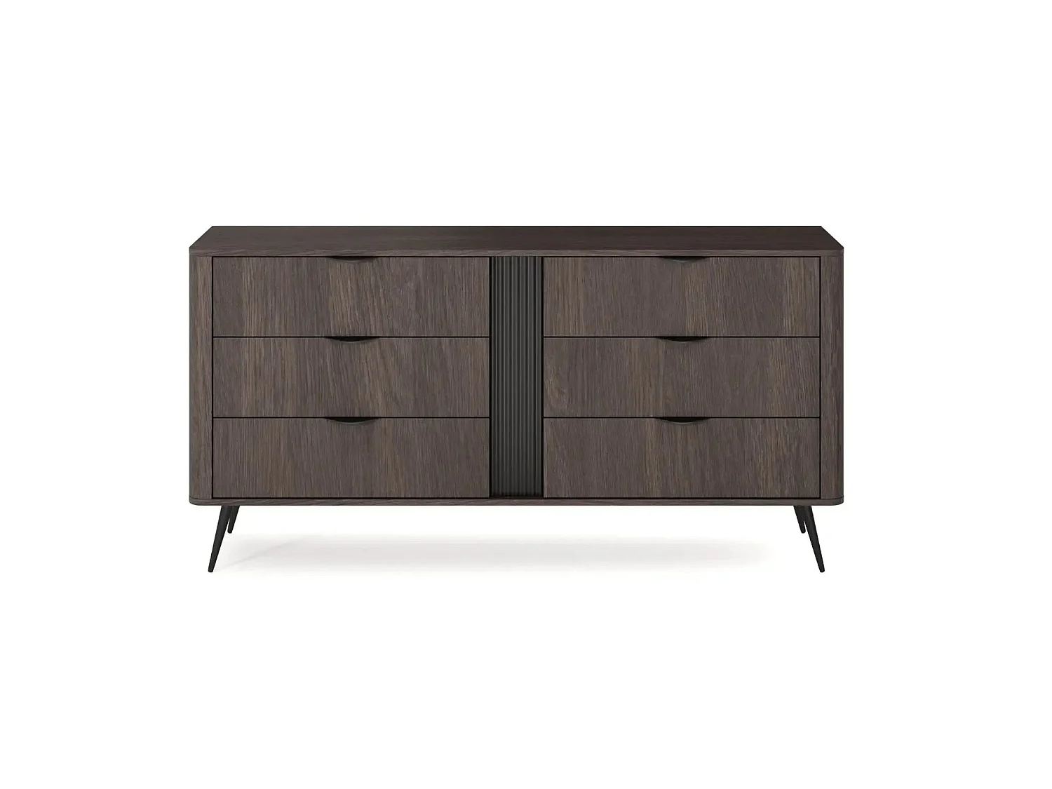 SELENA - Buffet 163cmbois de chêne - Chêne foncé