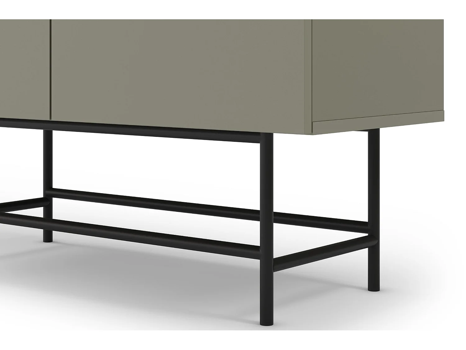 SOMA - Commode 4 portes 100cm en mélamine - Vert