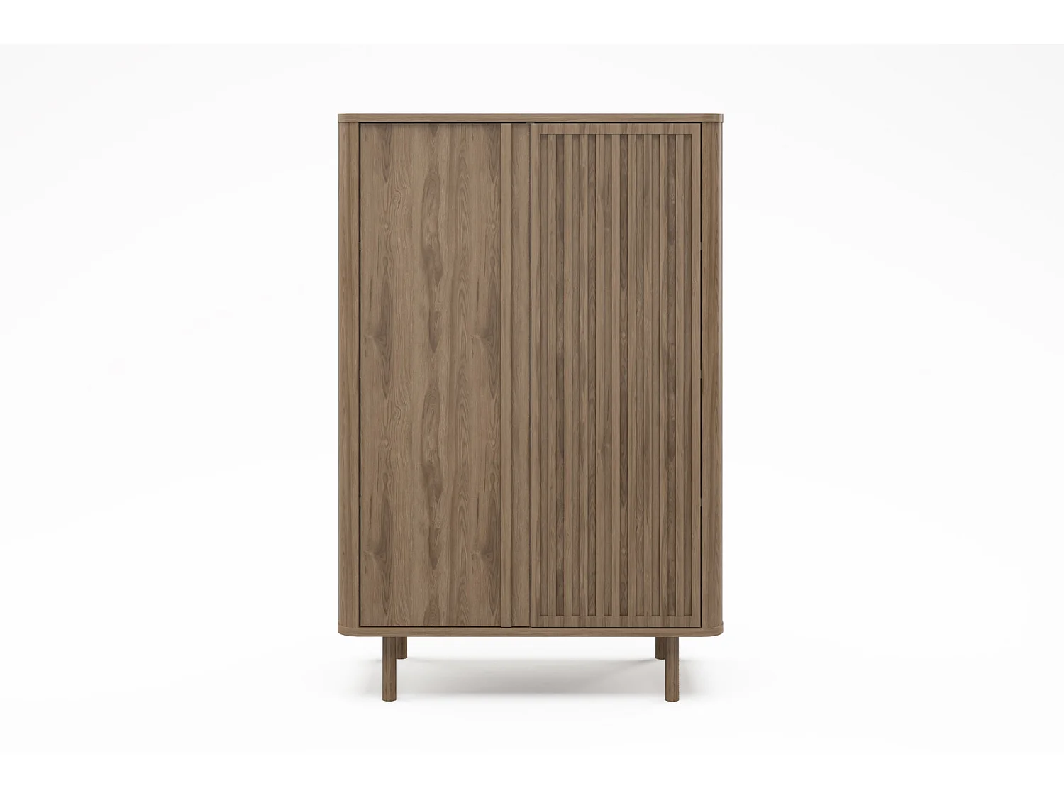 BLOOM - Commode 2 tiroirs 86cm en mélamine - Chêne clair