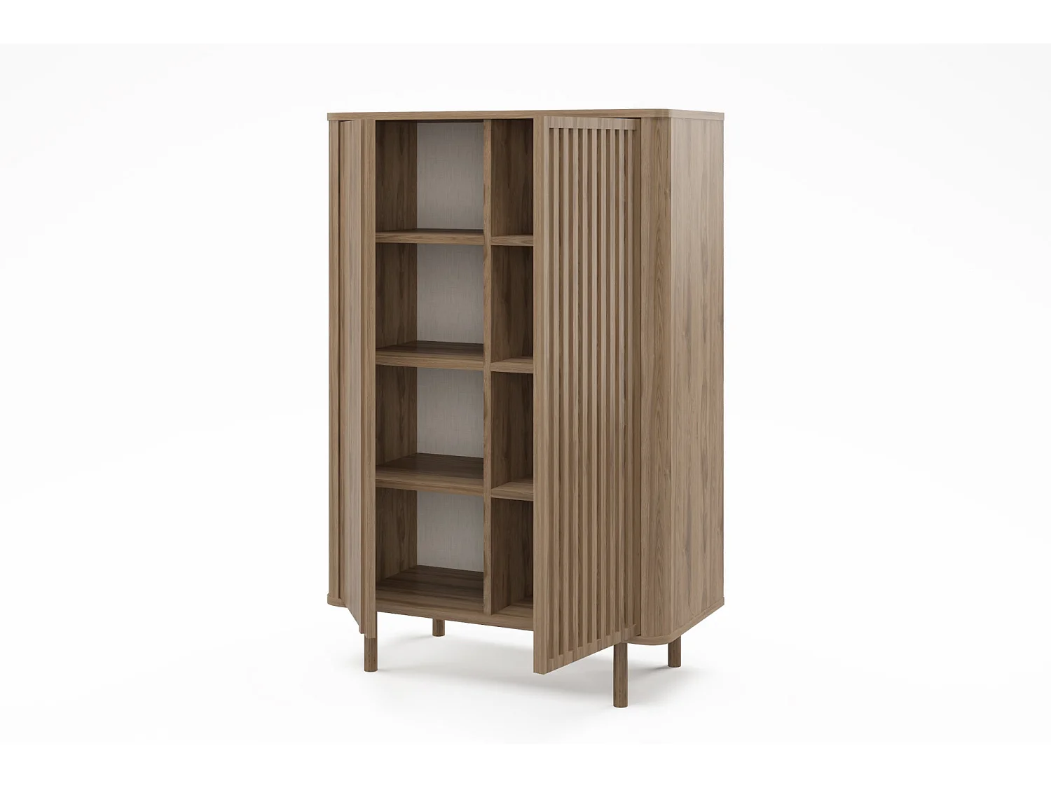 BLOOM - Commode 2 tiroirs 86cm en mélamine - Chêne clair