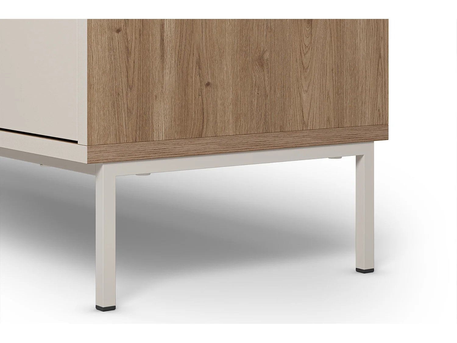 DALIA - Buffet 4 portes 180cm en mélamine - Beige