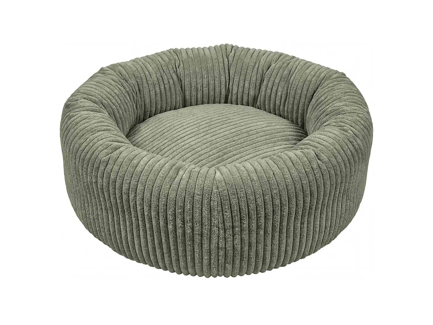 MOKA - Panier chien/chat petit velours côtelé - M - Vert