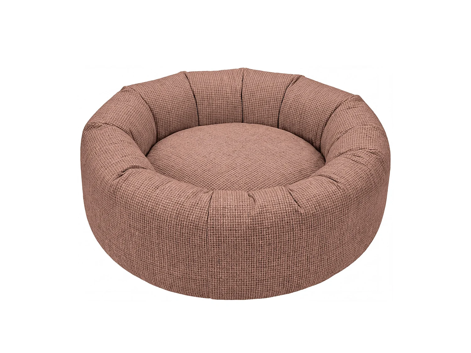 MOKA - Panier chien/chat tissu chenille - M - Terracotta