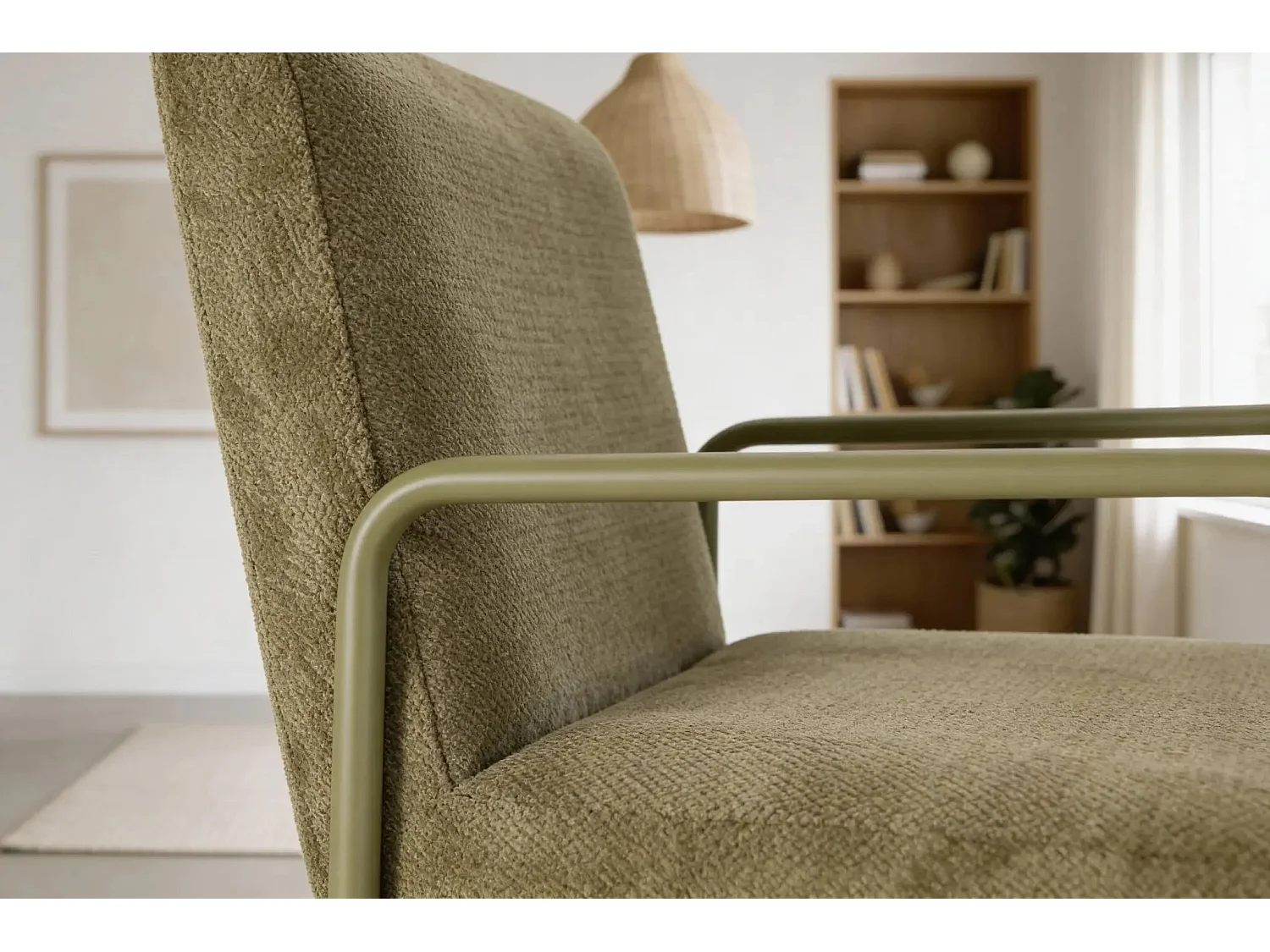 ORIO - Chaise pieds en métal - Vert