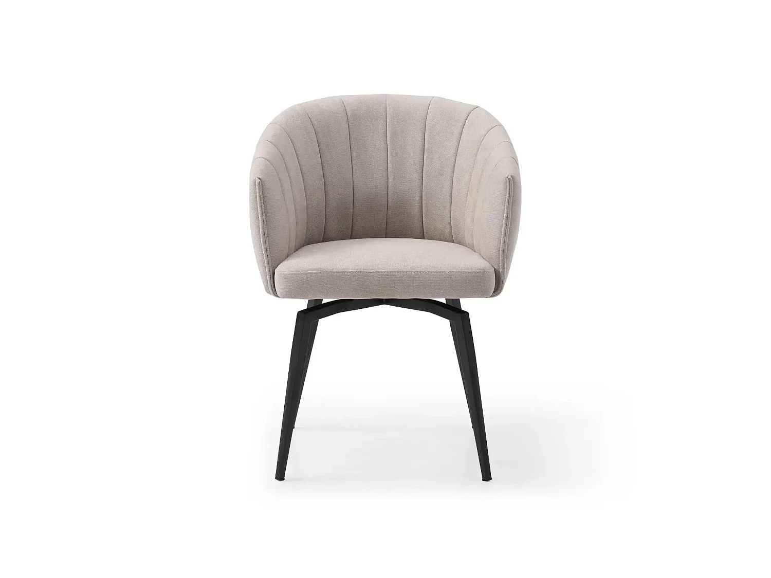 JONA - Chaise pieds en métal - Taupe