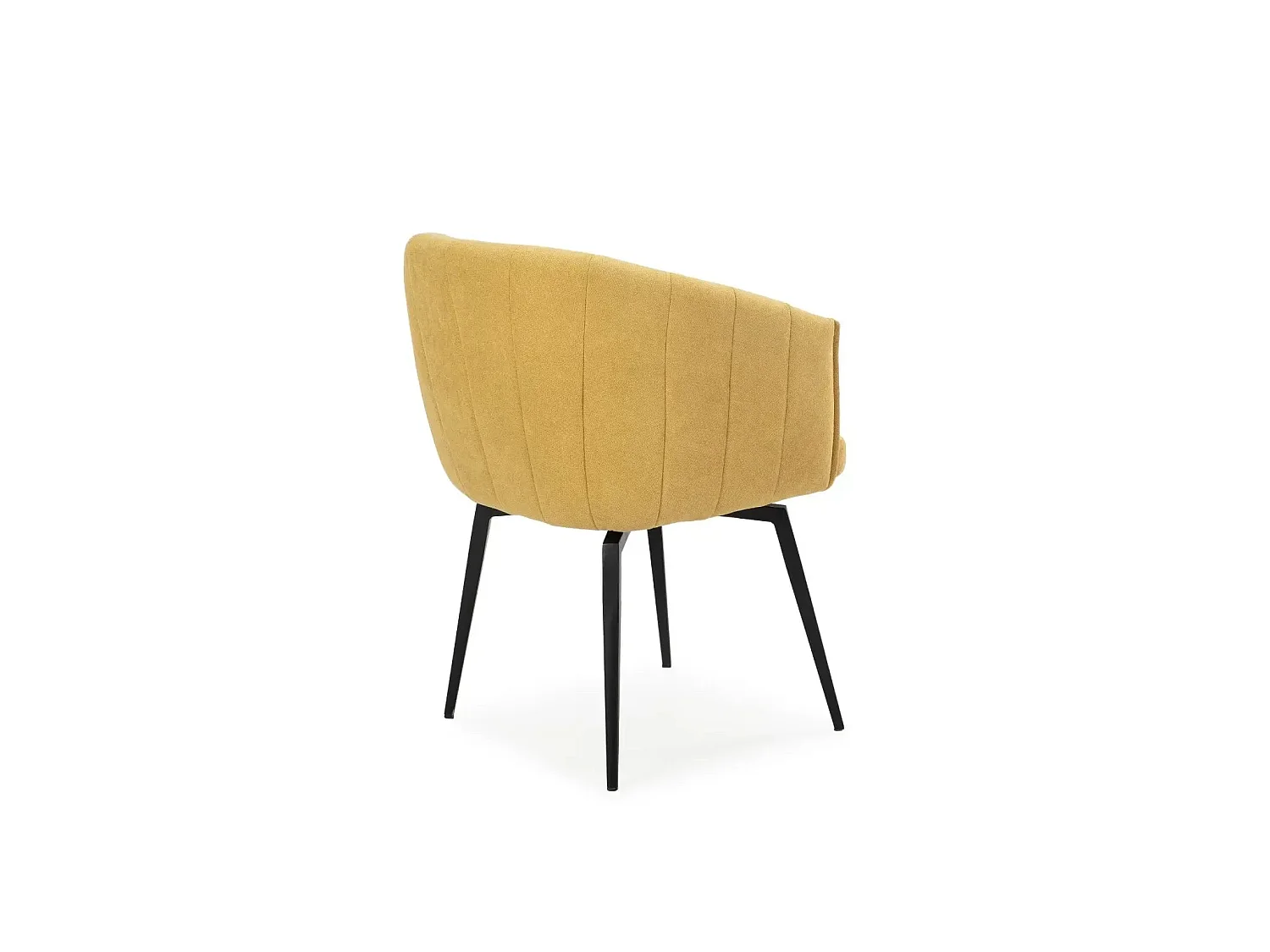 JONA - Chaise pieds en métal - Moutarde