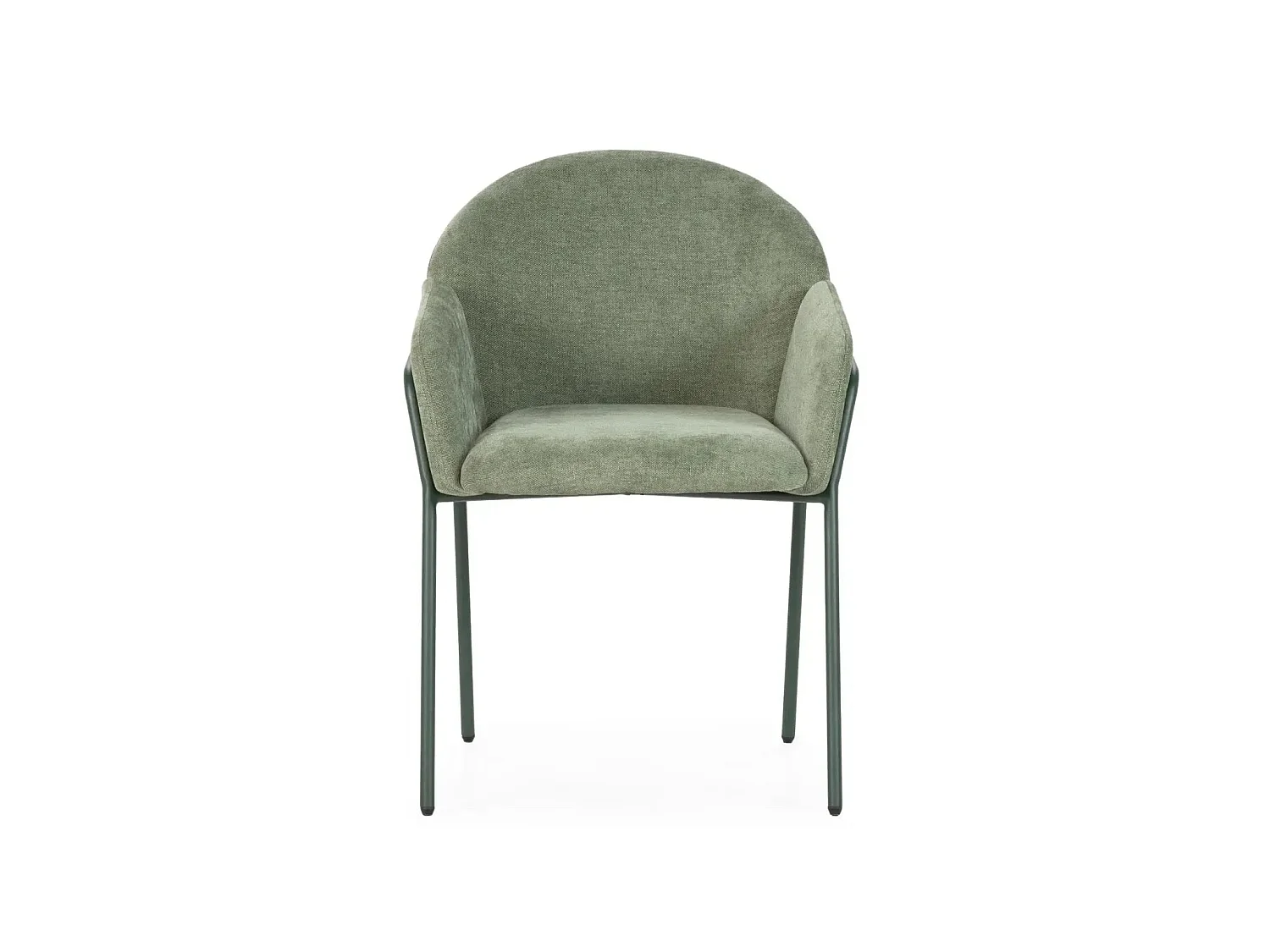 NAYA - Lot de 2 chaises tissu - Vert