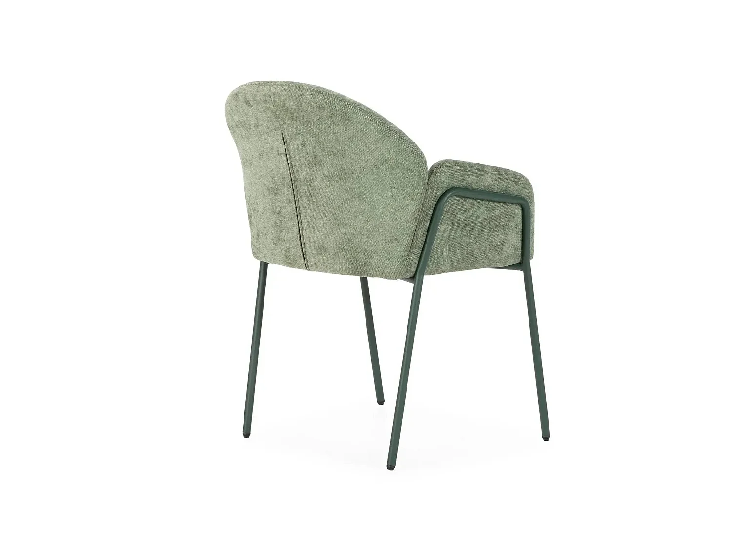 NAYA - Lot de 2 chaises tissu - Vert