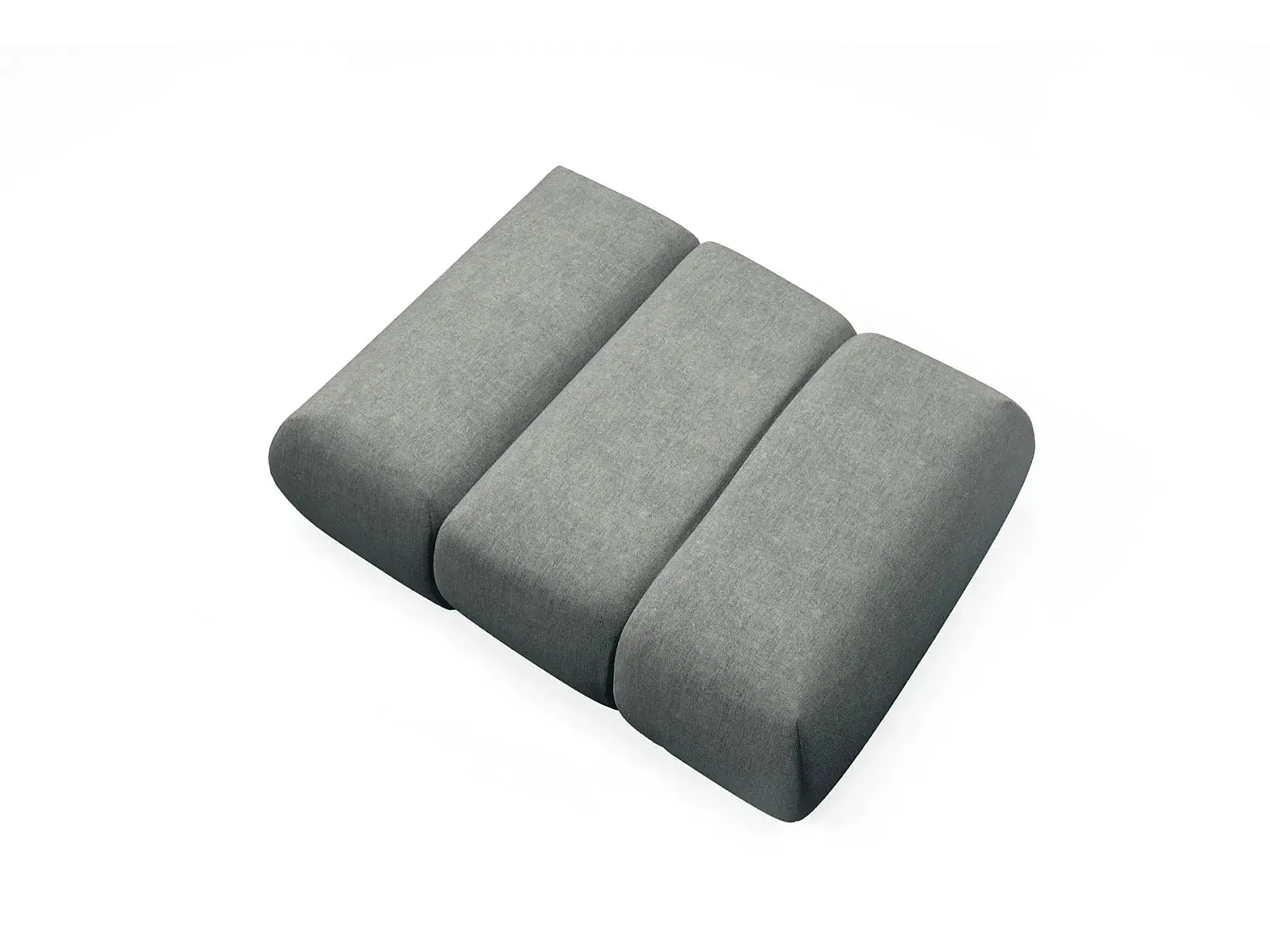 TINA - Fauteuil in gevlekte stof - Donkergrijs