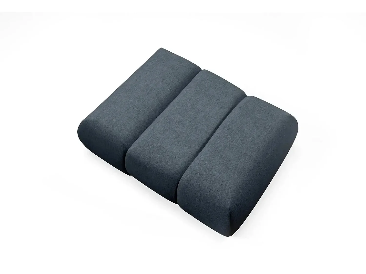 TINA - Fauteuil en tissu chiné - Bleu