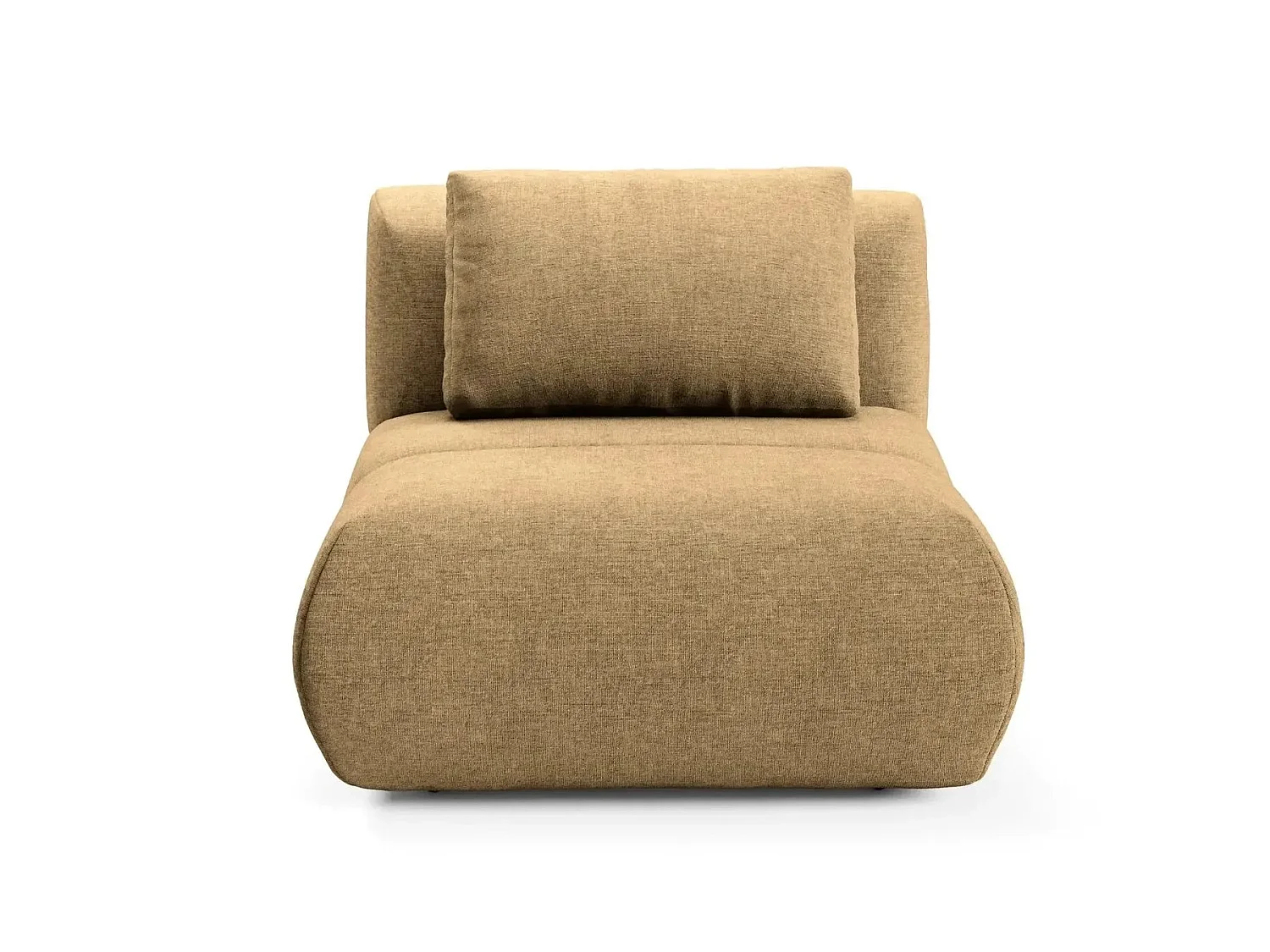 TINA - Fauteuil van gemêleerde stof - Koffie