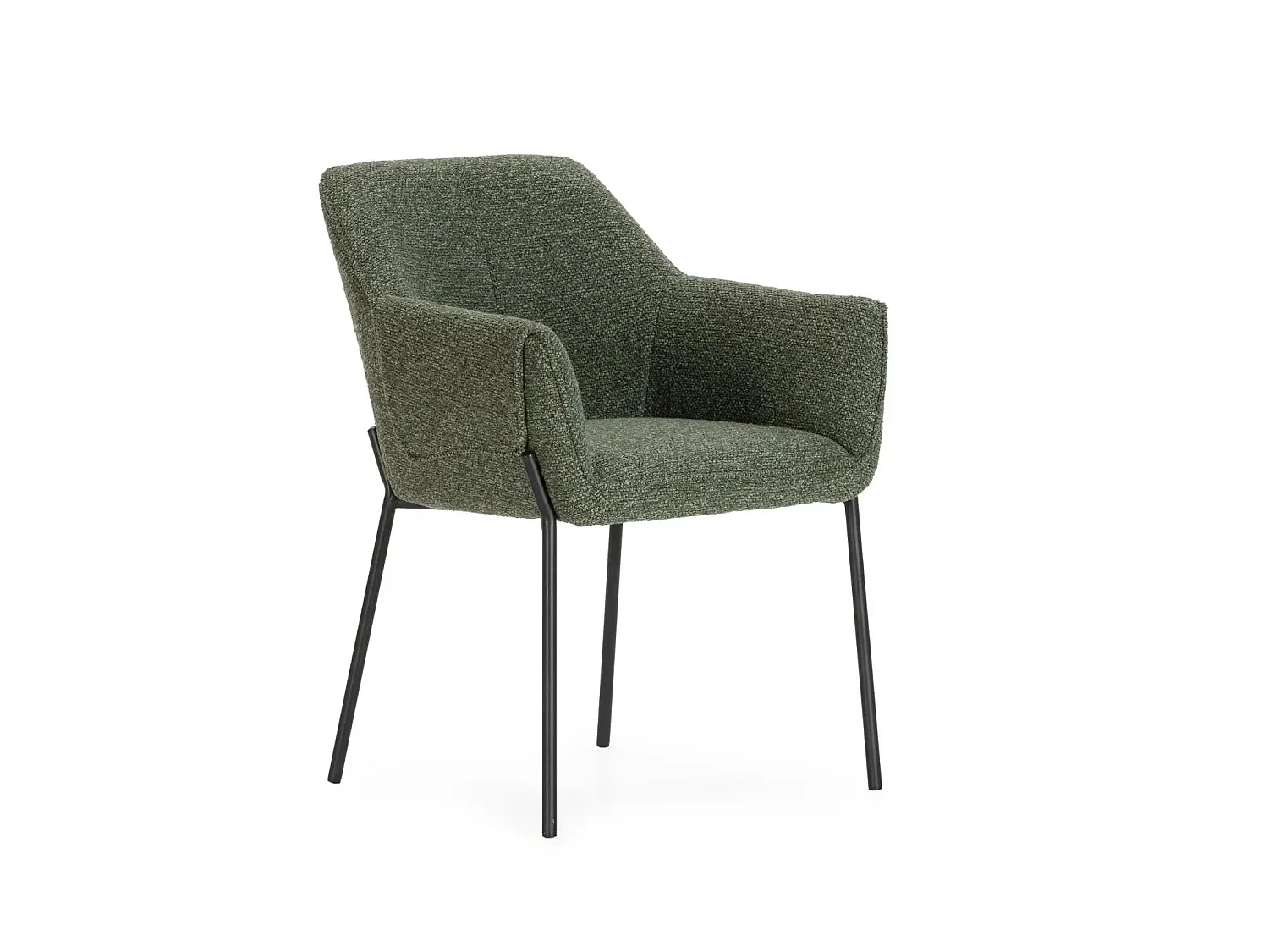 TAO - Lot de 2 chaises pieds en métal - Vert