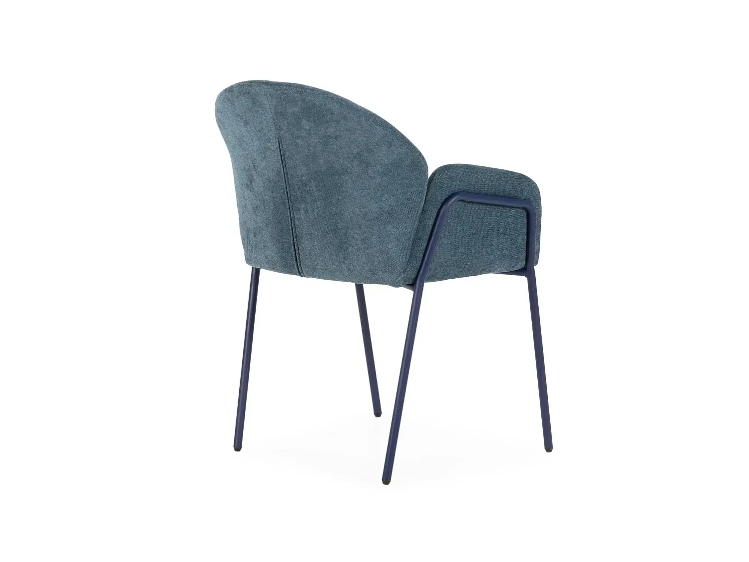 NAYA - Lot de 2 chaises tissu - Bleu