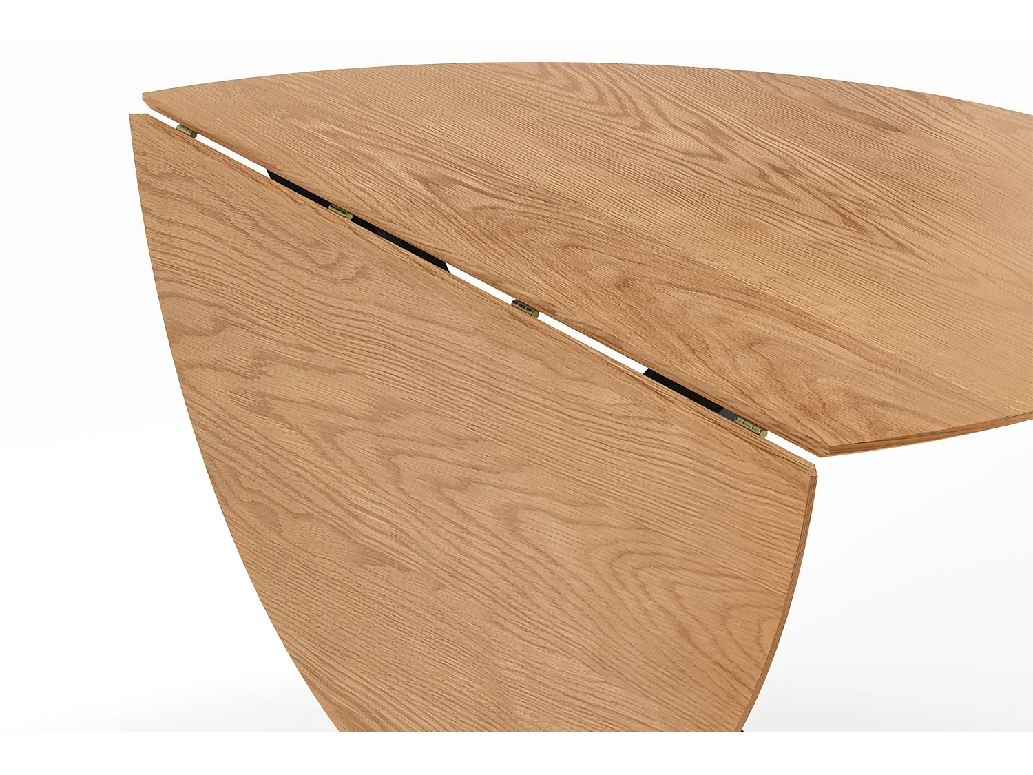 RIVA - Table à manger pliante ronde 110cmpieds en métal