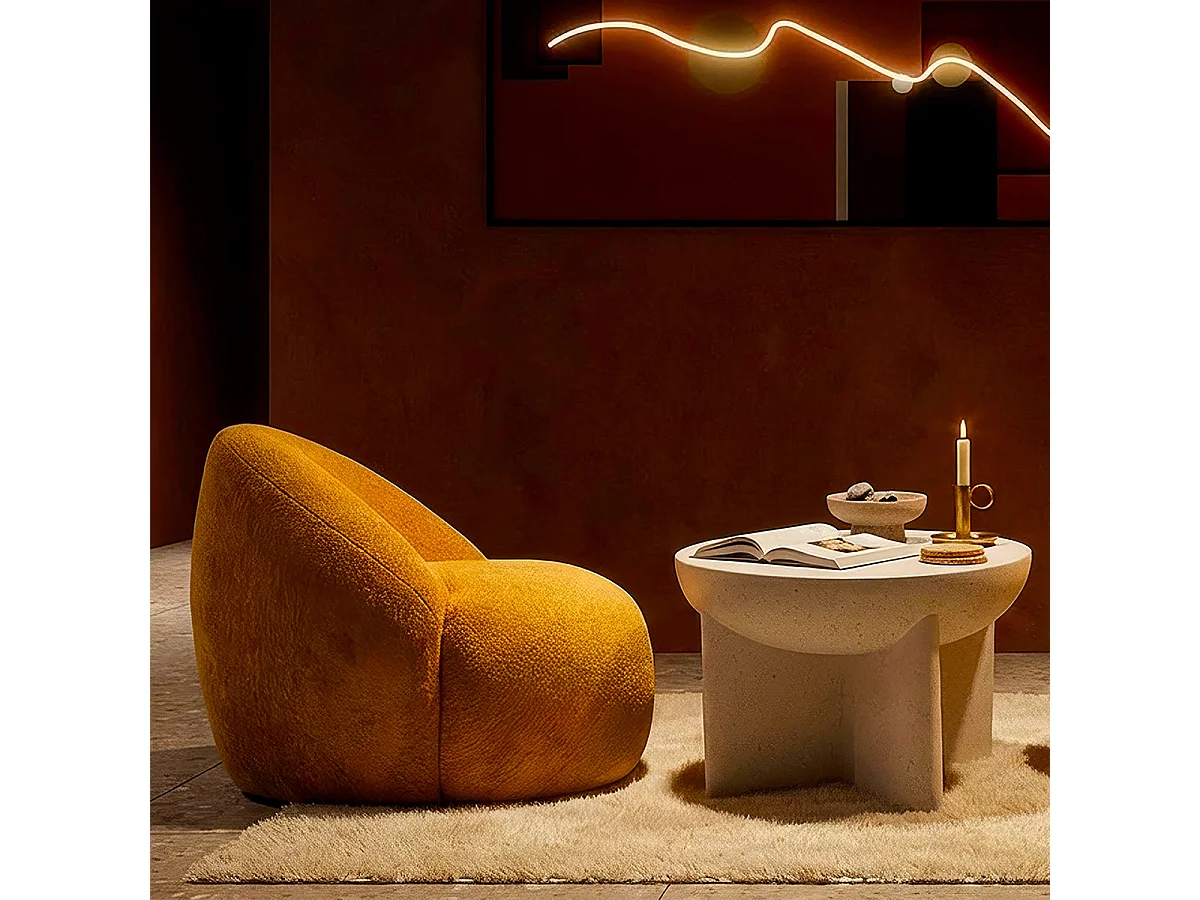 Fauteuil Tayla Jaune moutarde