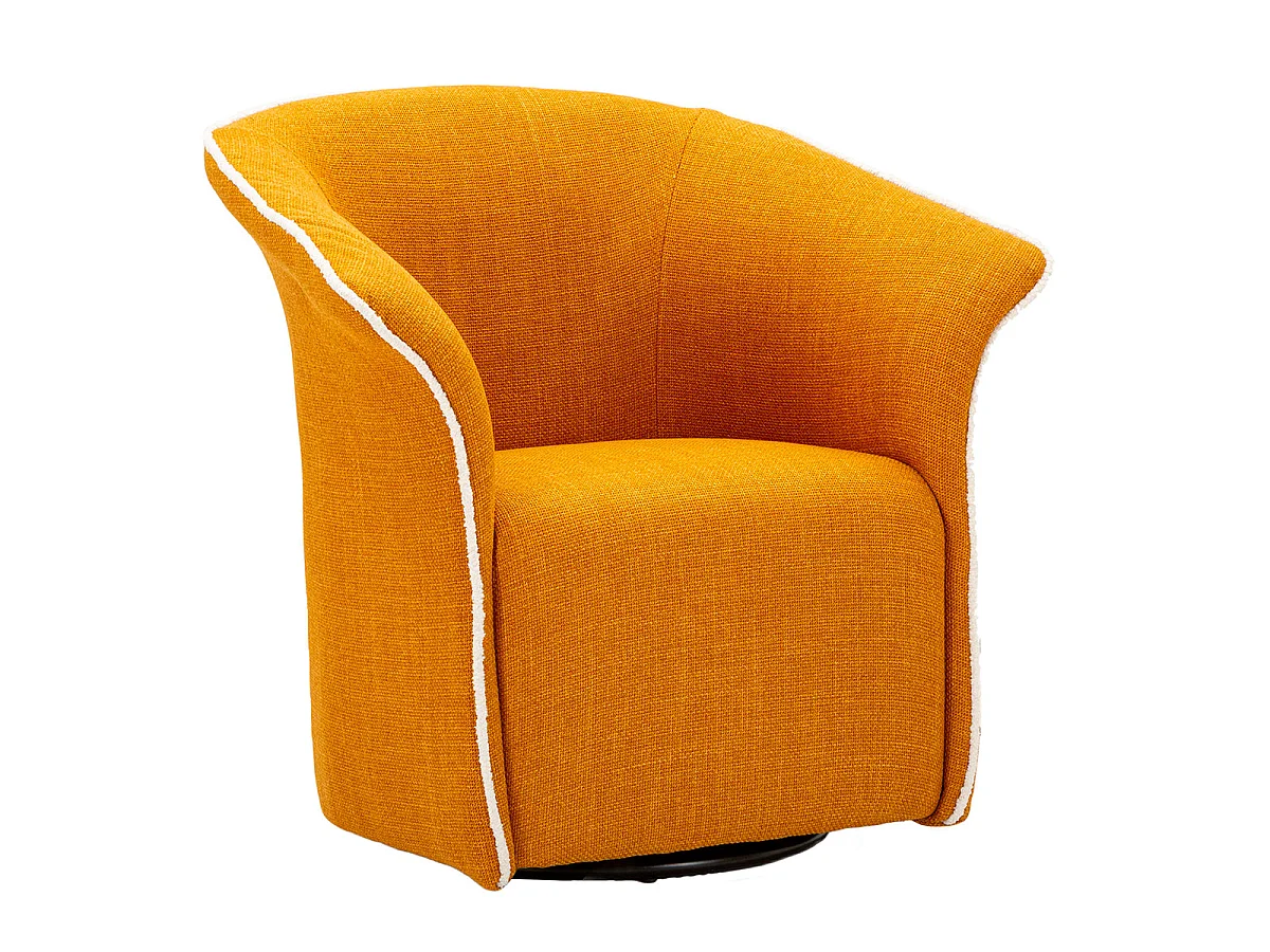 Fauteuil pivotant Sienne Jaune moutard