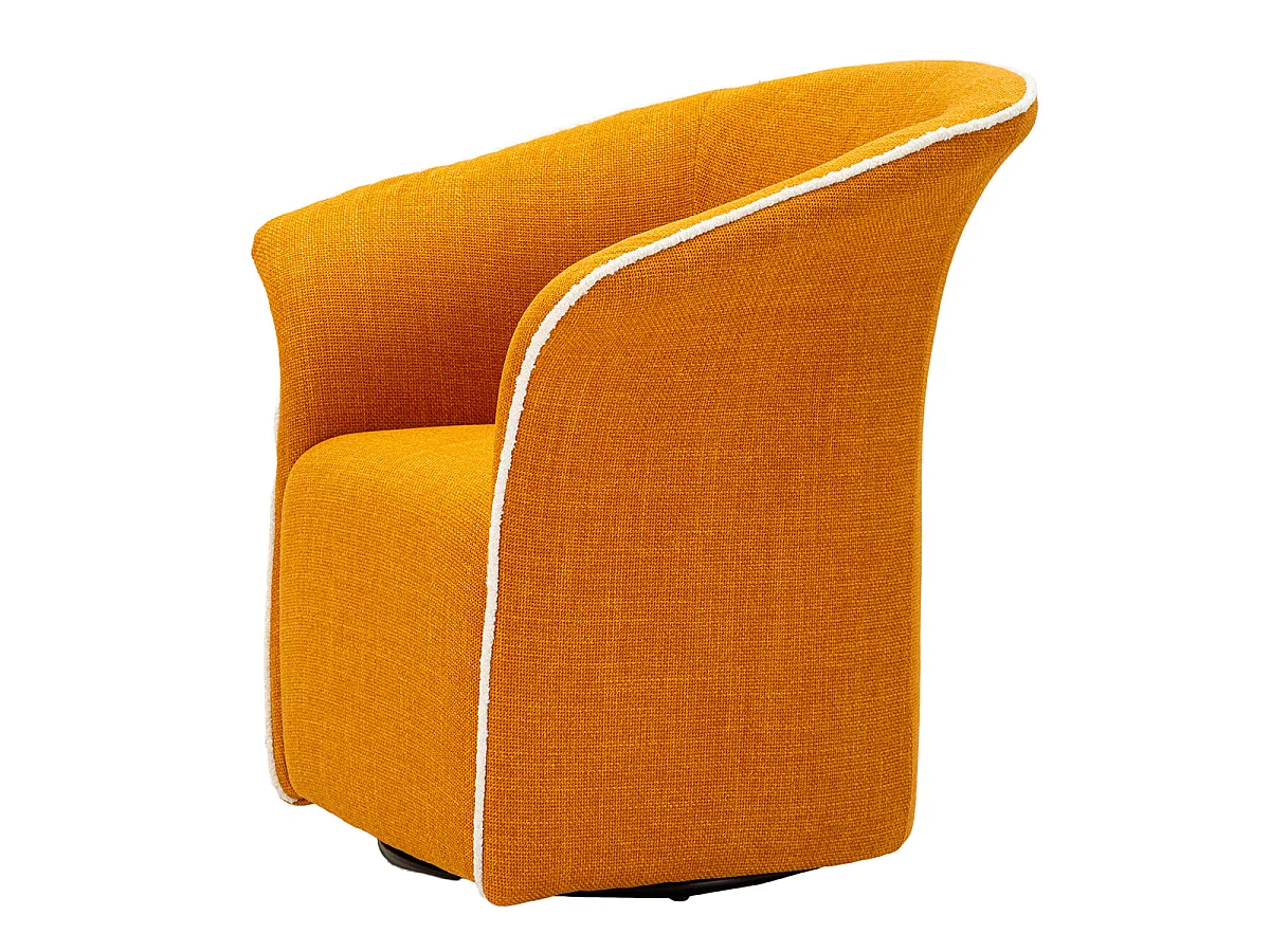 Fauteuil pivotant Sienne Jaune moutard