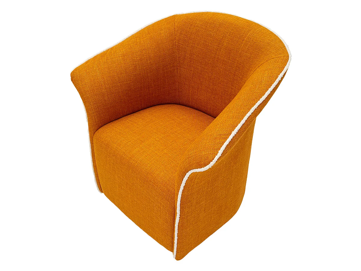 Fauteuil pivotant Sienne Jaune moutard