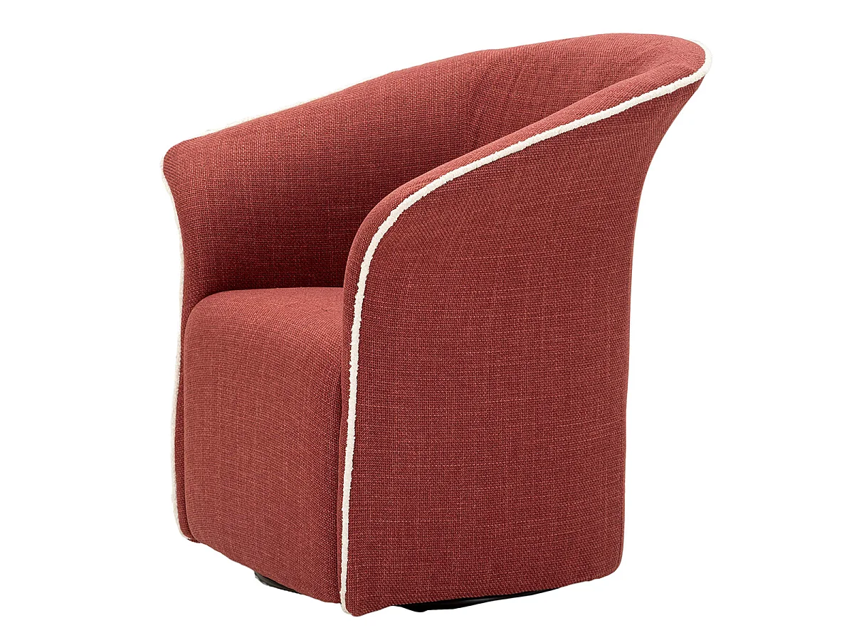 Fauteuil pivotant Sienne Bordeaux