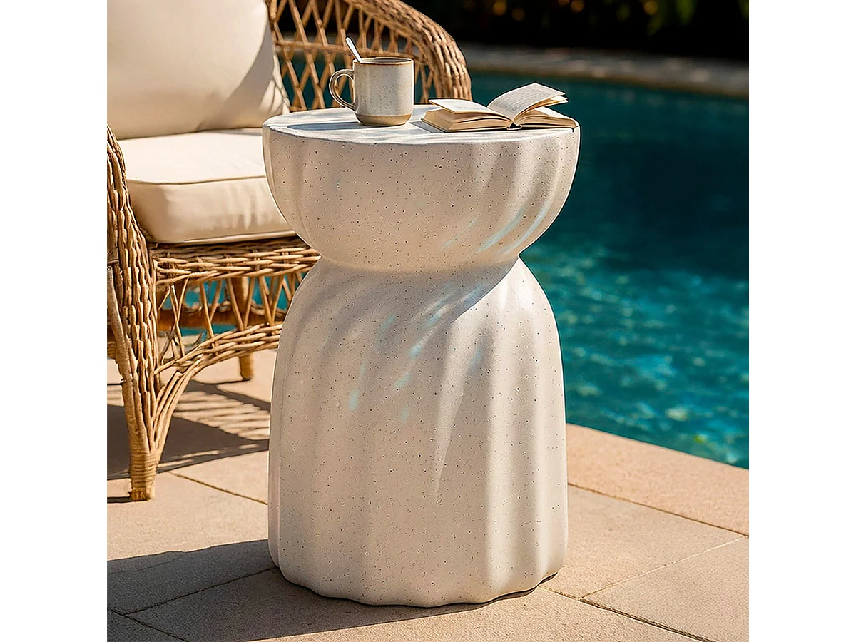 Konferenční stolek 36 cm s kamenným vzorem Terraza Crème