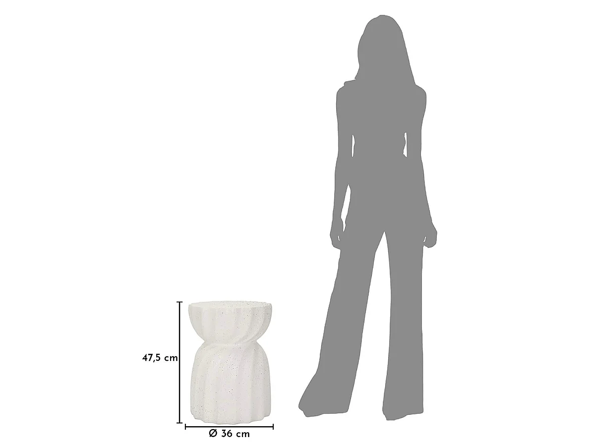 Konferenční stolek 36 cm s kamenným vzorem Terraza Crème