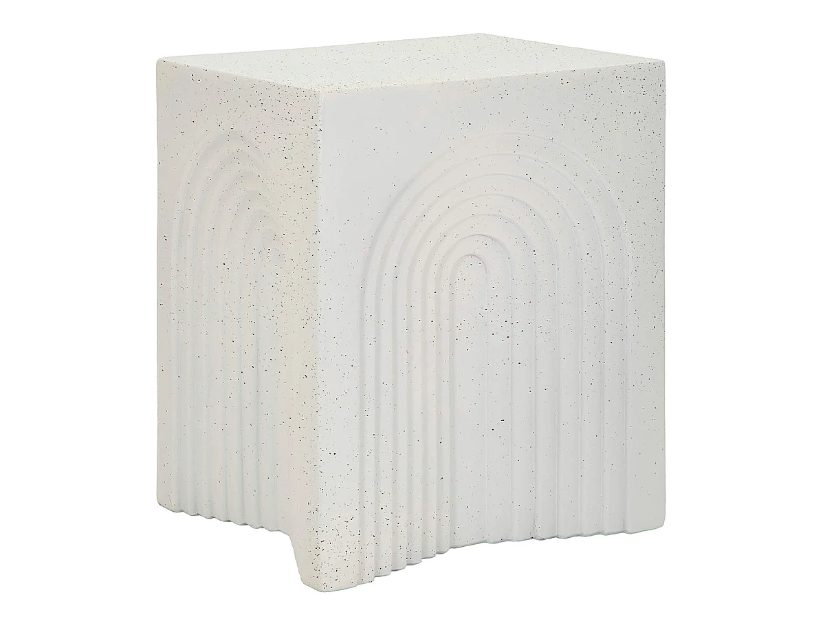 Konferenčný stolík 40,5 cm s kamenným vzorom Terraza Crème