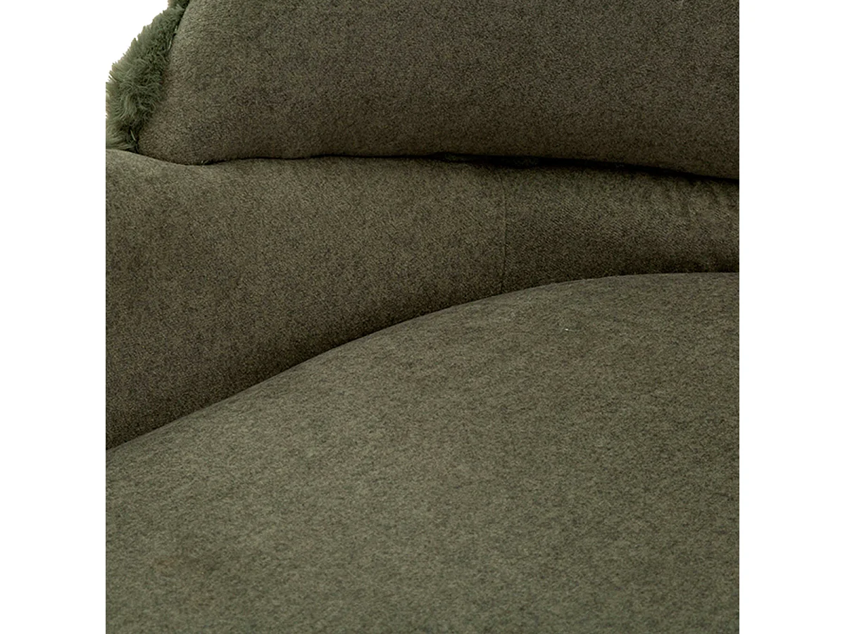 Set med 2 stolar i ribbad sammet, färg: khaki