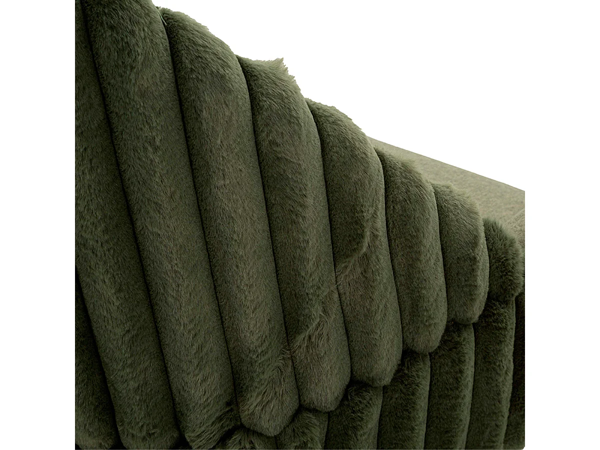 Set med 2 stolar i ribbad sammet, färg: khaki