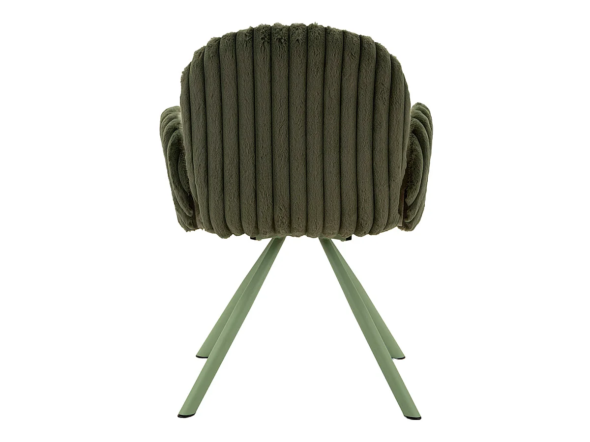 Set med 2 stolar med armstöd, North, ribbad sammet, khaki