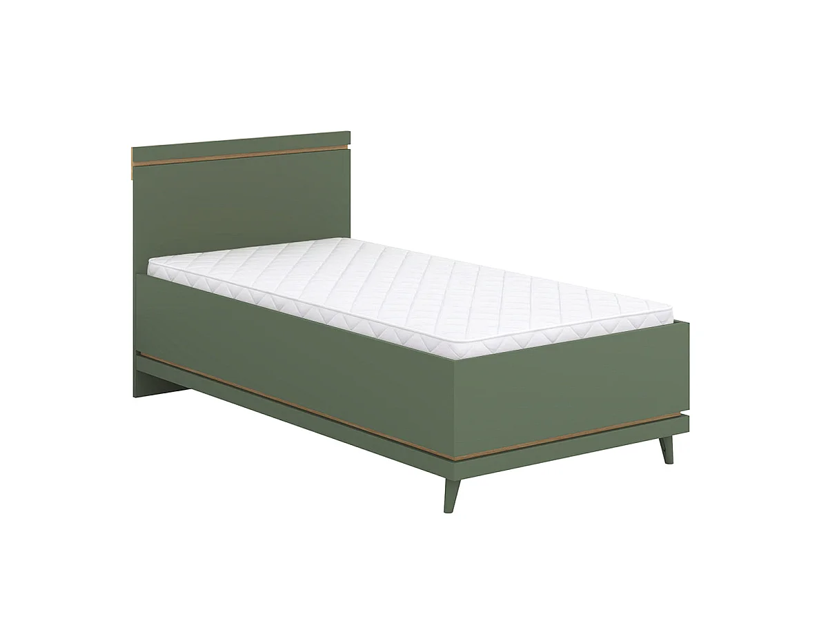 Postel Sandy 100x200 včetně roštu Zelená