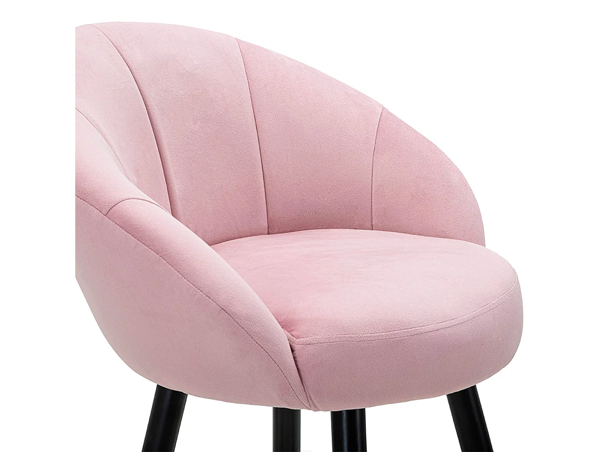 Kiinteä baarituoli 80 cm Sirena Rose kankaalla verhoiltu