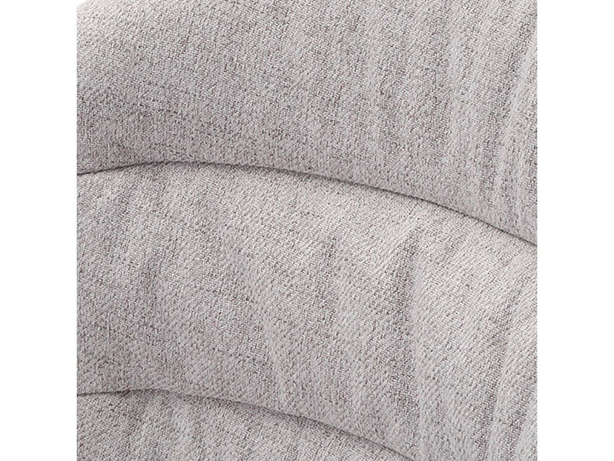 Lot de 2 chaises de bar 78 cm en tissu et métal Flinn Gris