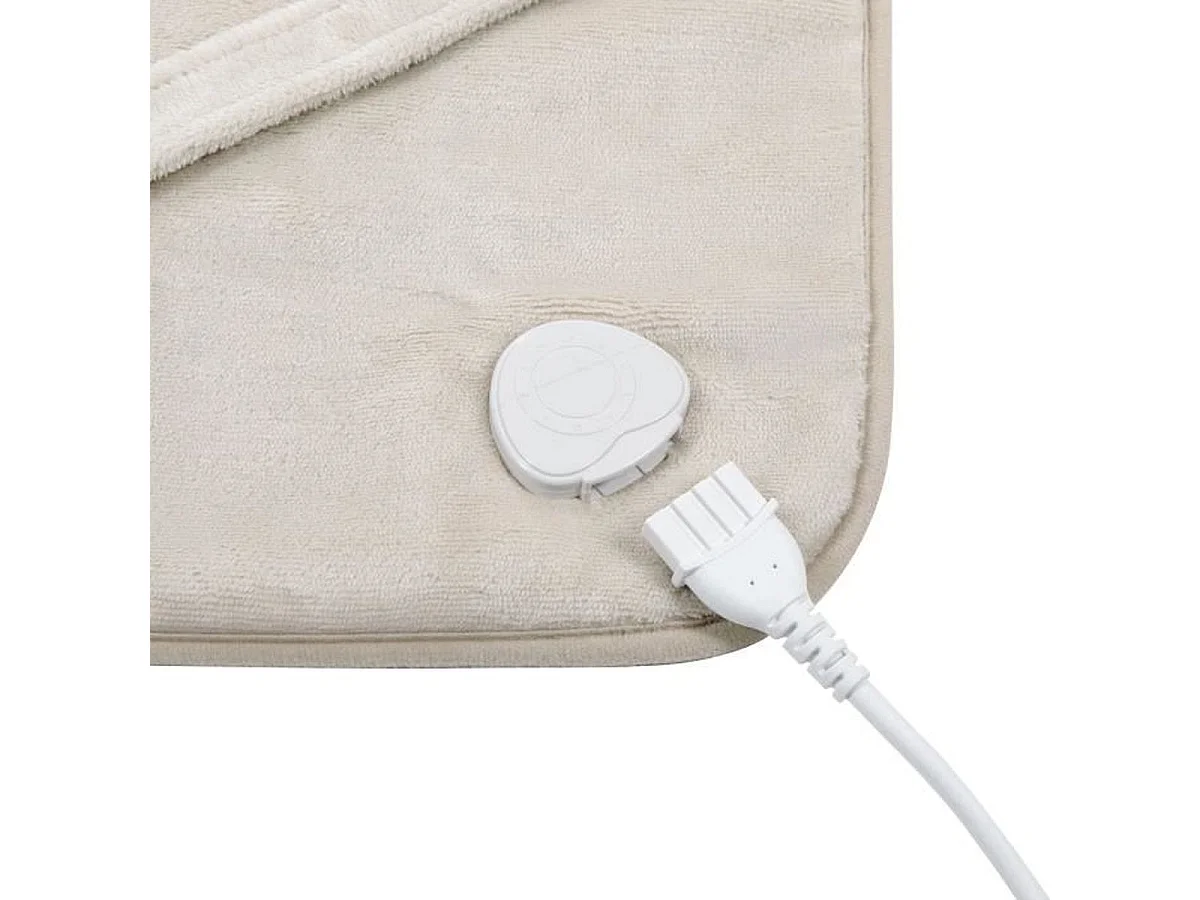 Livoo DOS218C Coussin chauffant dos et cervicales électrique 100 W - Flanelle 60 x 90 cm