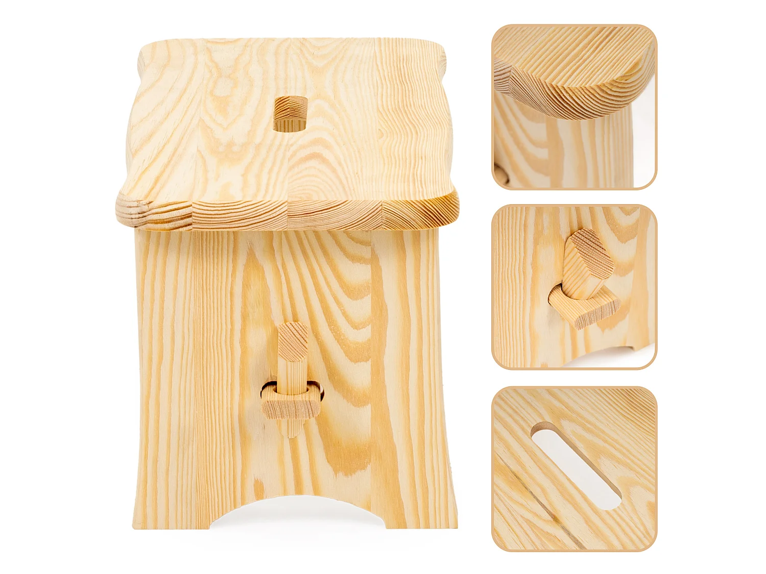Tabouret en bois, tabouret de jardin, marchepied