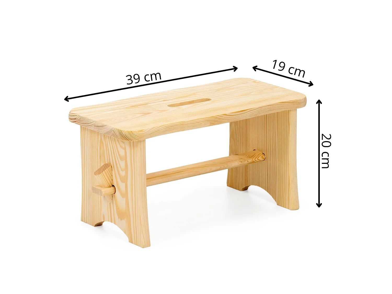 Tabouret en bois, tabouret de jardin, marchepied