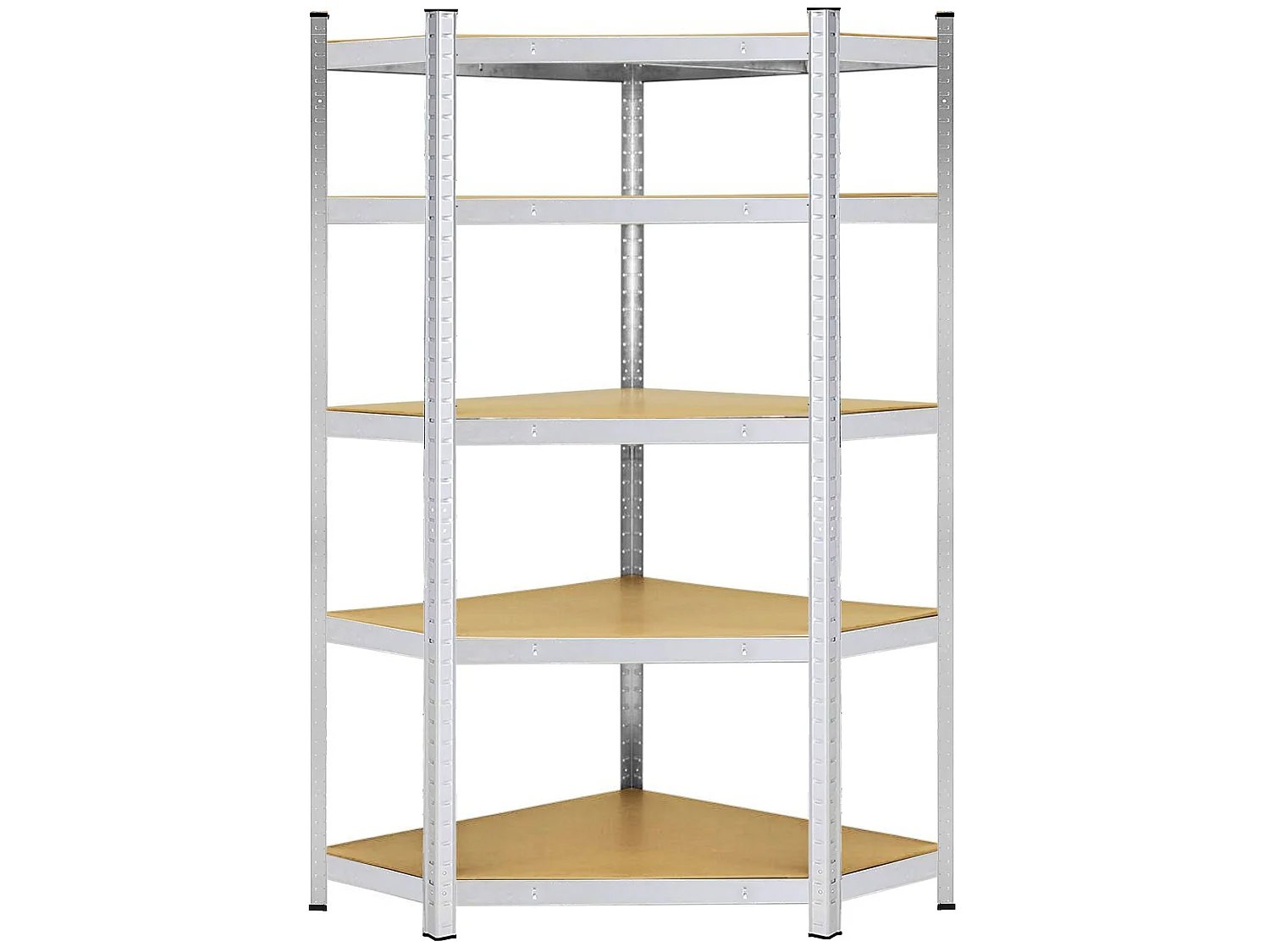 Étagère d'angle pour cave, 124 x 180 x 90 cm, 5 étagères