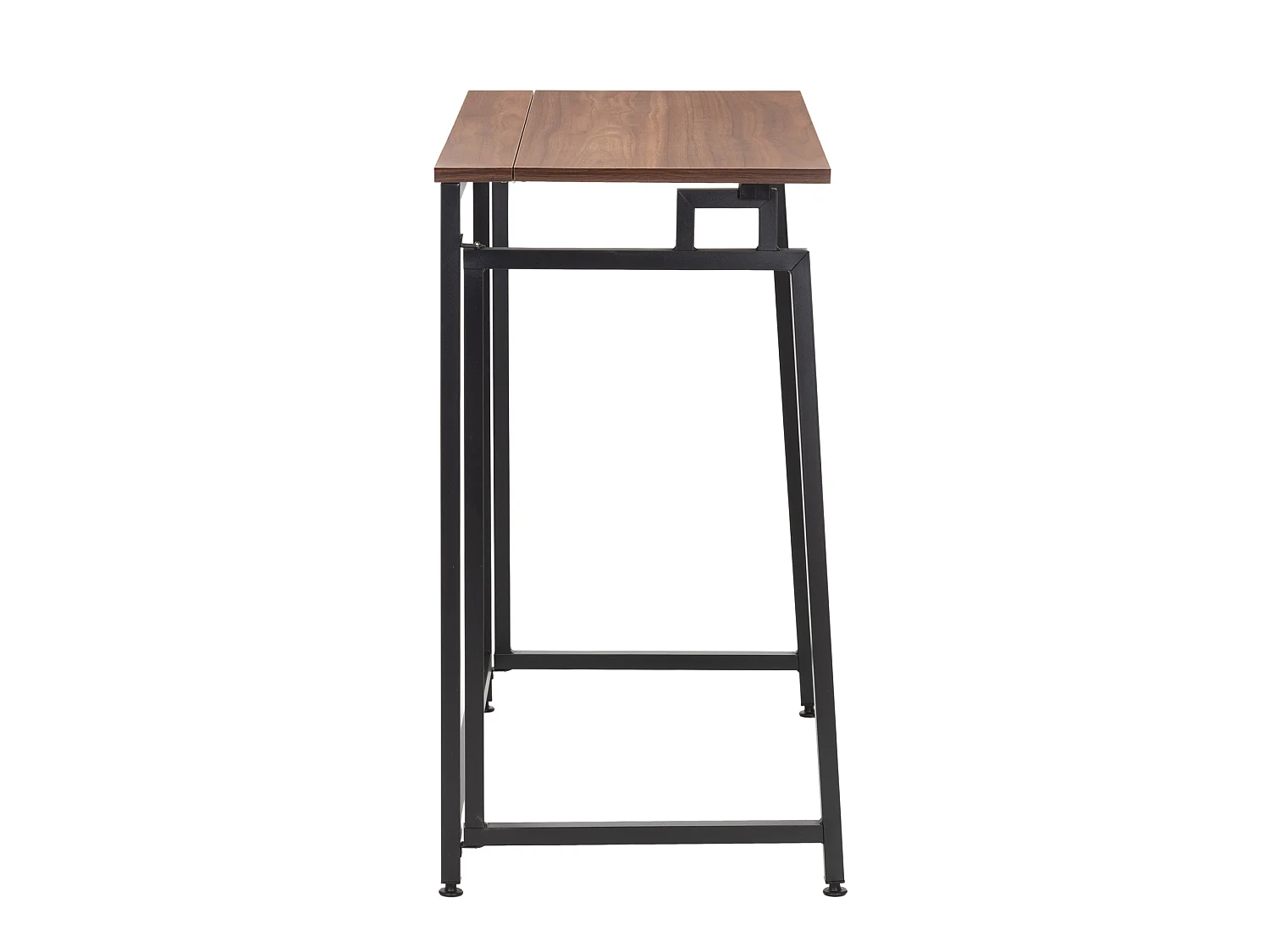 Bureau d'ordinateur pliable 80 cm – table de travail compacte aspect bois foncé