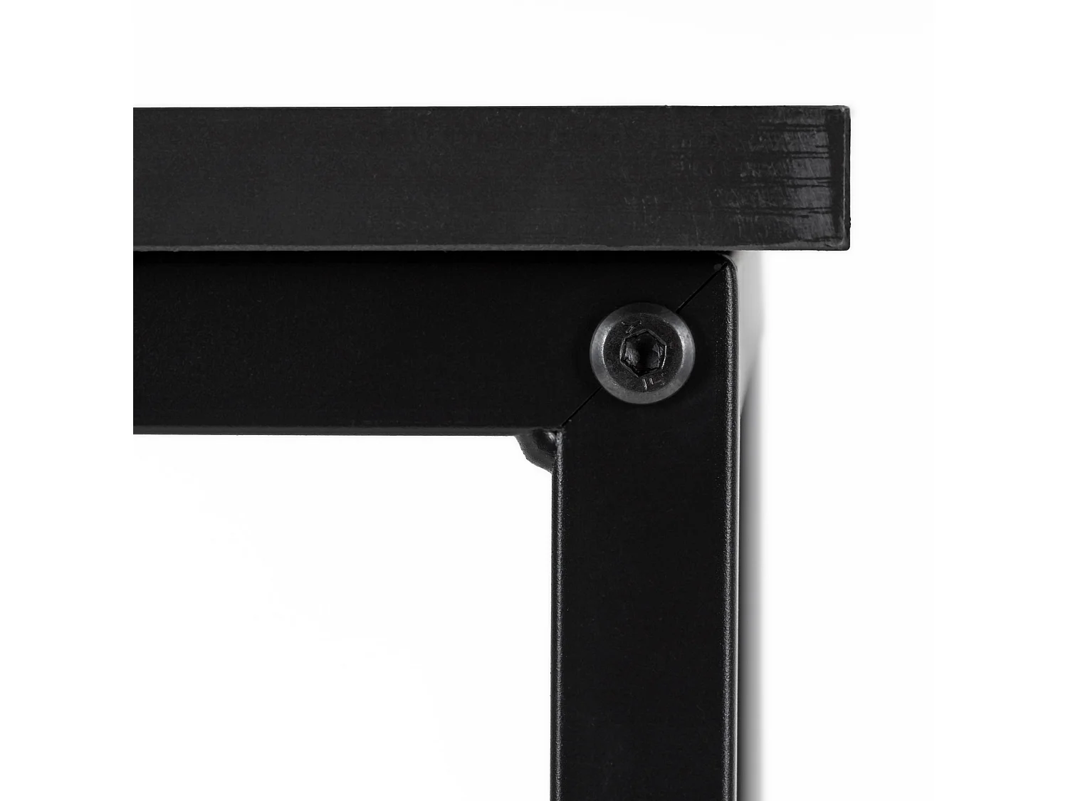 Bureau d'ordinateur moderne 100 × 50 × 76 cm – Table industrielle style loft, noire