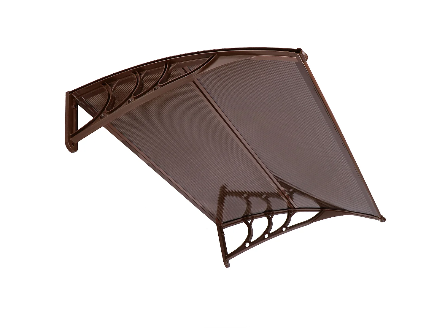 Auvent pour porte d'entrée auvent courbé 150 x 75 x 23 cm