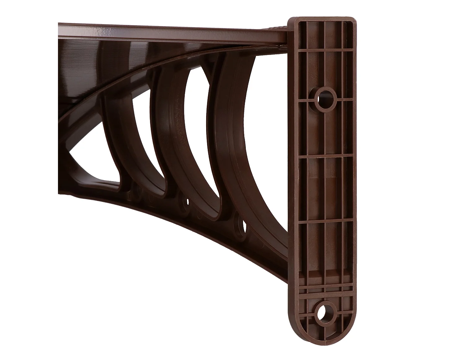 Auvent pour porte d'entrée auvent courbé 150 x 75 x 23 cm